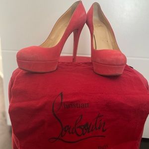 Pink Velvet Christian Louboutin shoes